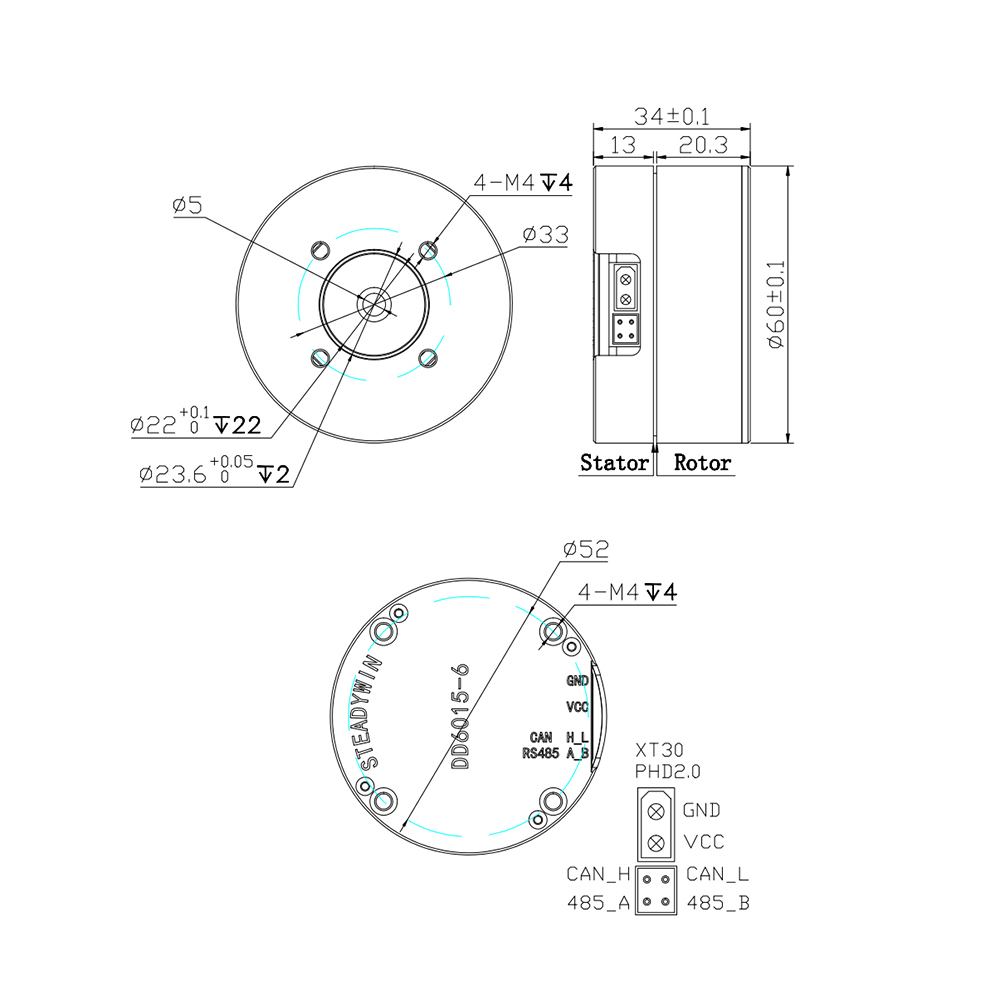 Motor Servo Direct Drive DD601 - Direct Drive Servo Motor Robotics ulasan dan harga